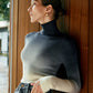 Wool-Blend Slim Knit Top