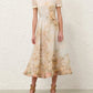 The Linen Picnic Midi Dress