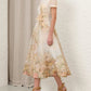 The Linen Picnic Midi Dress