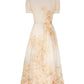 The Linen Picnic Midi Dress