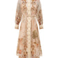 The Silk Buttoned Midi Dress