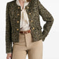 Bronze Tweed Long Sleeve Jacket