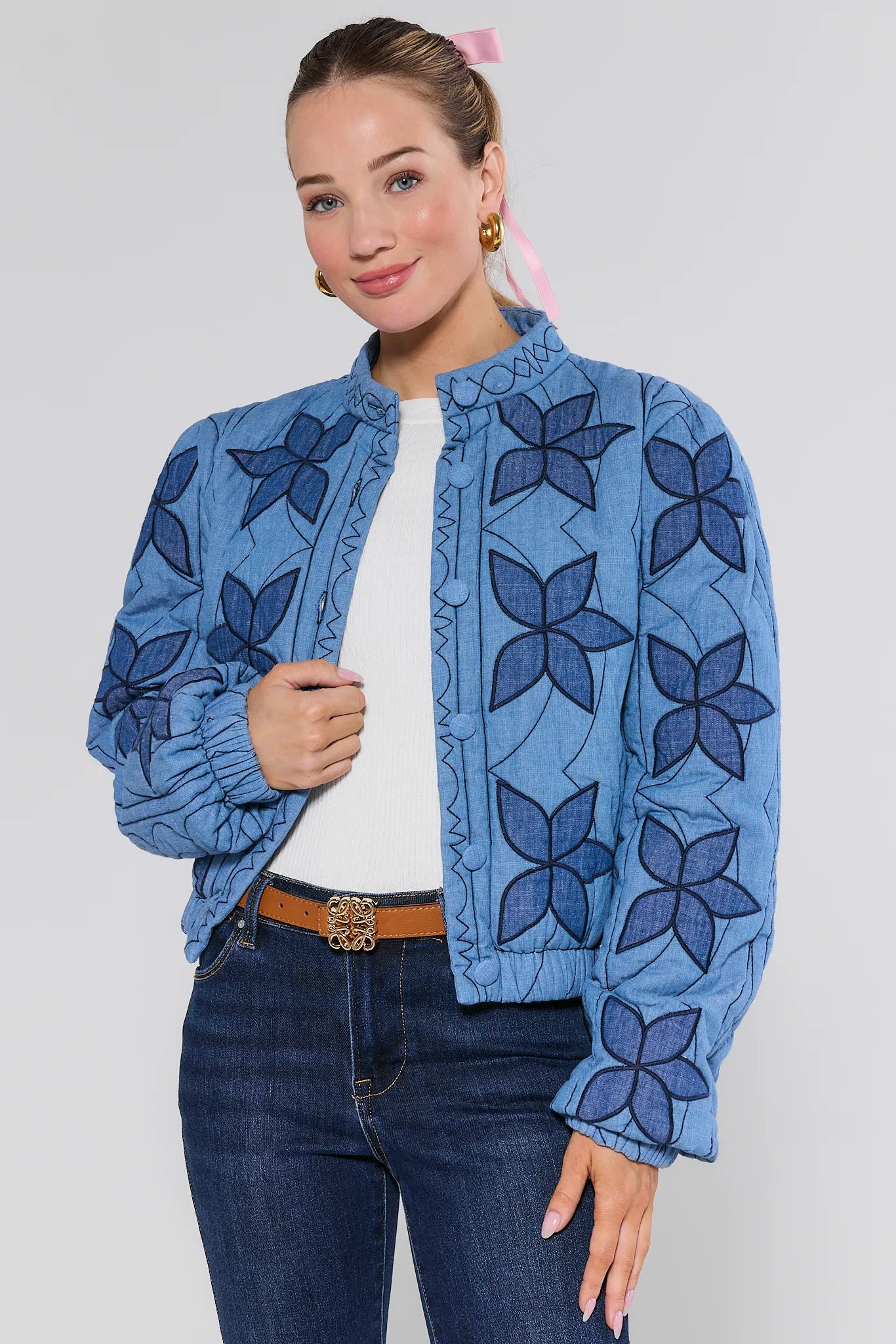 The Blue Quilted Jacket