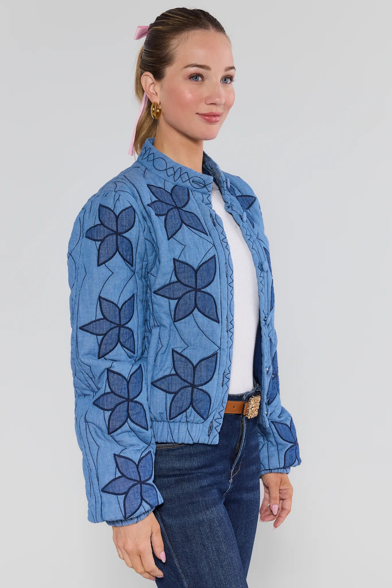 The Blue Quilted Jacket