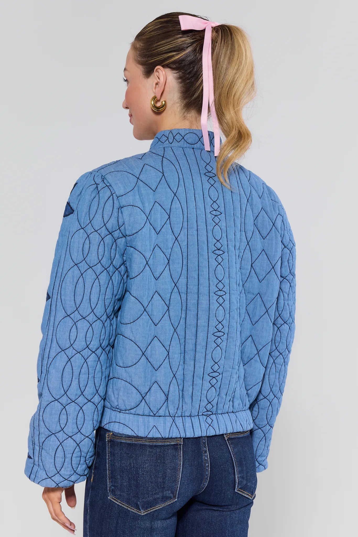 The Blue Quilted Jacket
