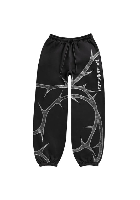 Rhinestone Zipper Hoodie and Pants Set