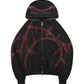 Rhinestone Zipper Hoodie and Pants Set