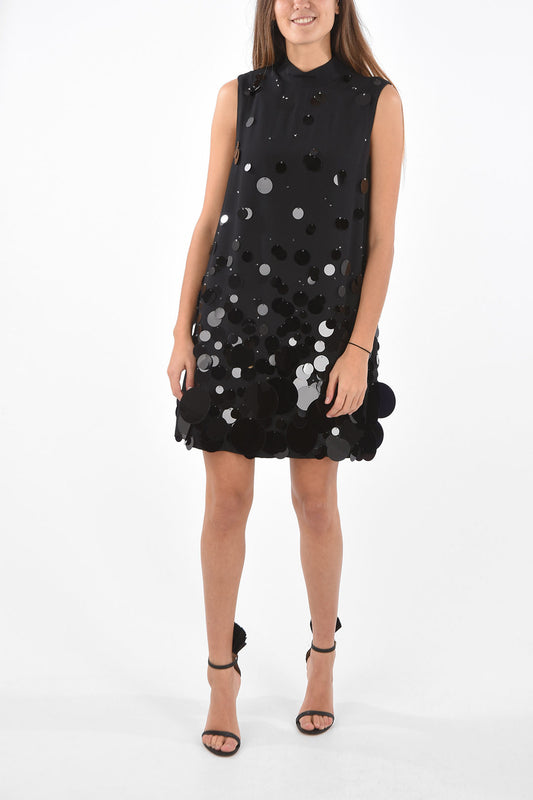 Chic Sleeveless Sequined Dress