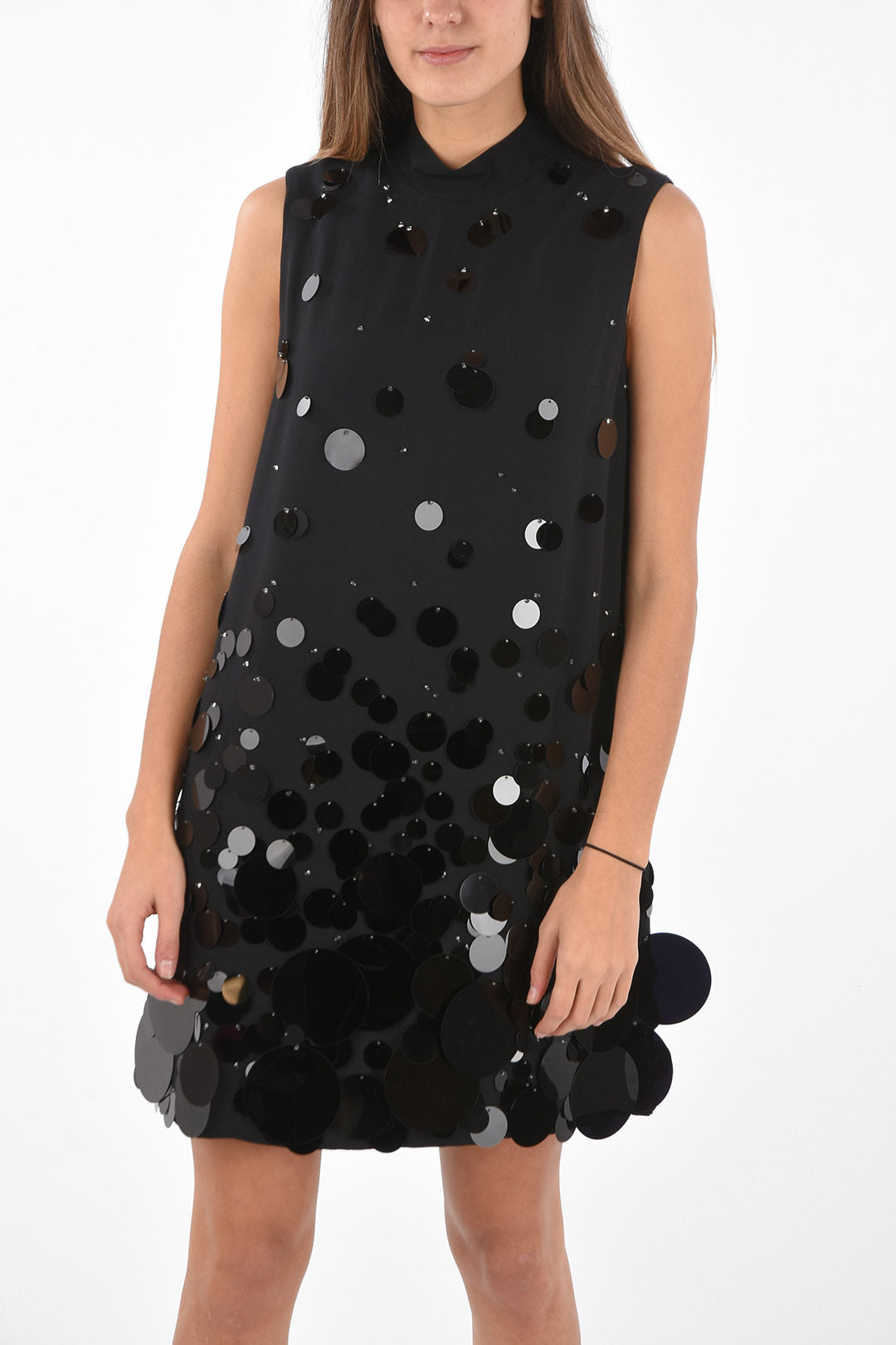 Chic Sleeveless Sequined Dress