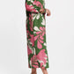 Puff-Sleeve Slit Cotton Maxi Dress
