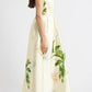 Floral Mikado Fit & Flare Gown