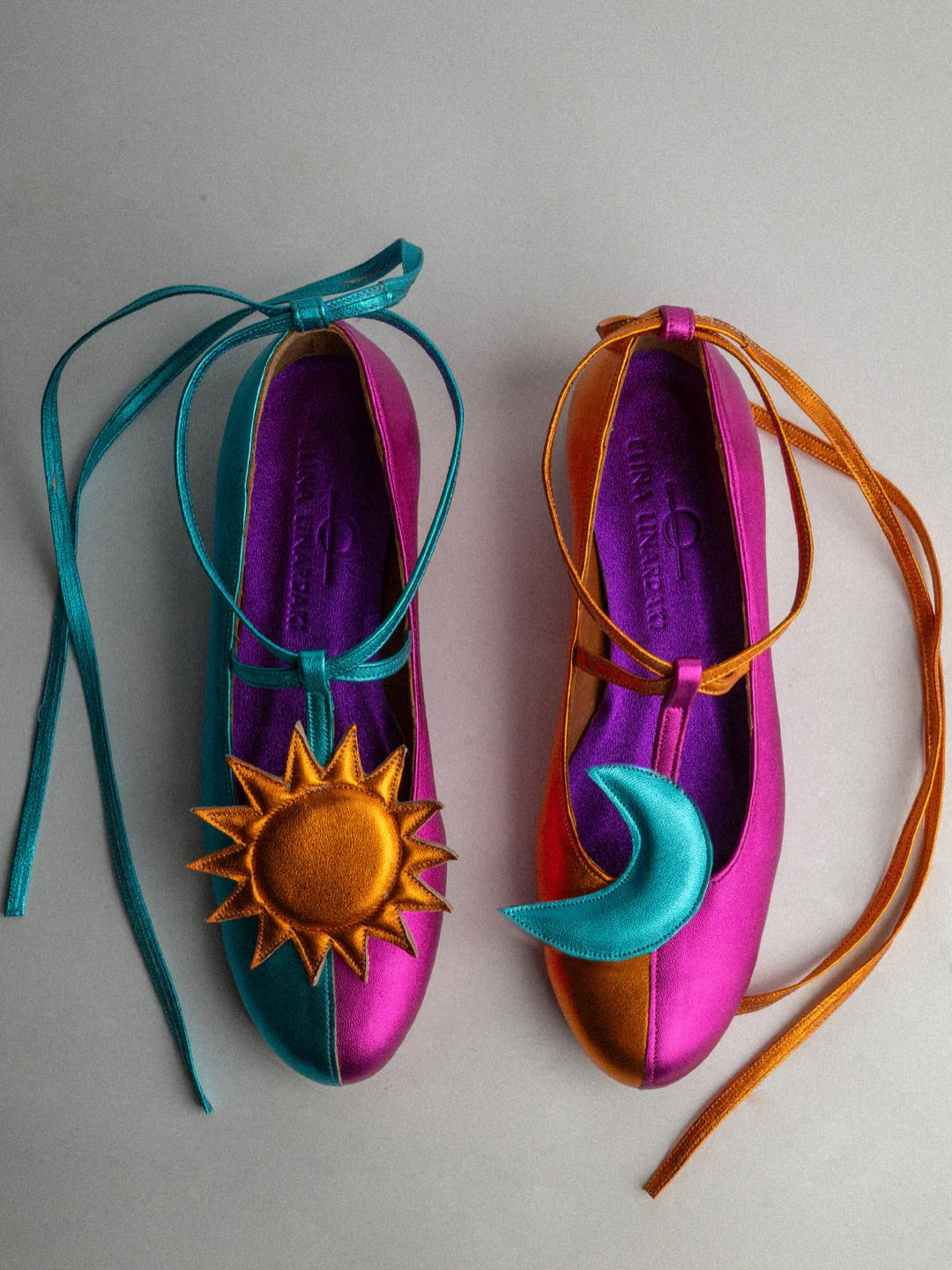 Celestial Sun & Moon Metallic Flats