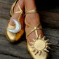 Celestial Sun & Moon Metallic Flats