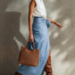 White Cotton Sleeveless Shirt And Blue 3D Floral Slit Skirt Set