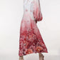 Romantic Floral Print Puff Sleeve Dress