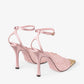 Lace Pumps with Metal Lace Detail