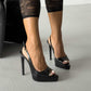 Women's Peep Toe Platform High Heels