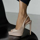 Women's Peep Toe Platform High Heels
