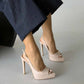 Women's Peep Toe Platform High Heels
