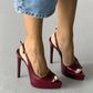 Women's Peep Toe Platform High Heels