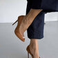 Women's Clear PVC Peep Toe Pointed Toe Stiletto High Heel Pumps