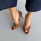 Women's Clear PVC Peep Toe Pointed Toe Stiletto High Heel Pumps