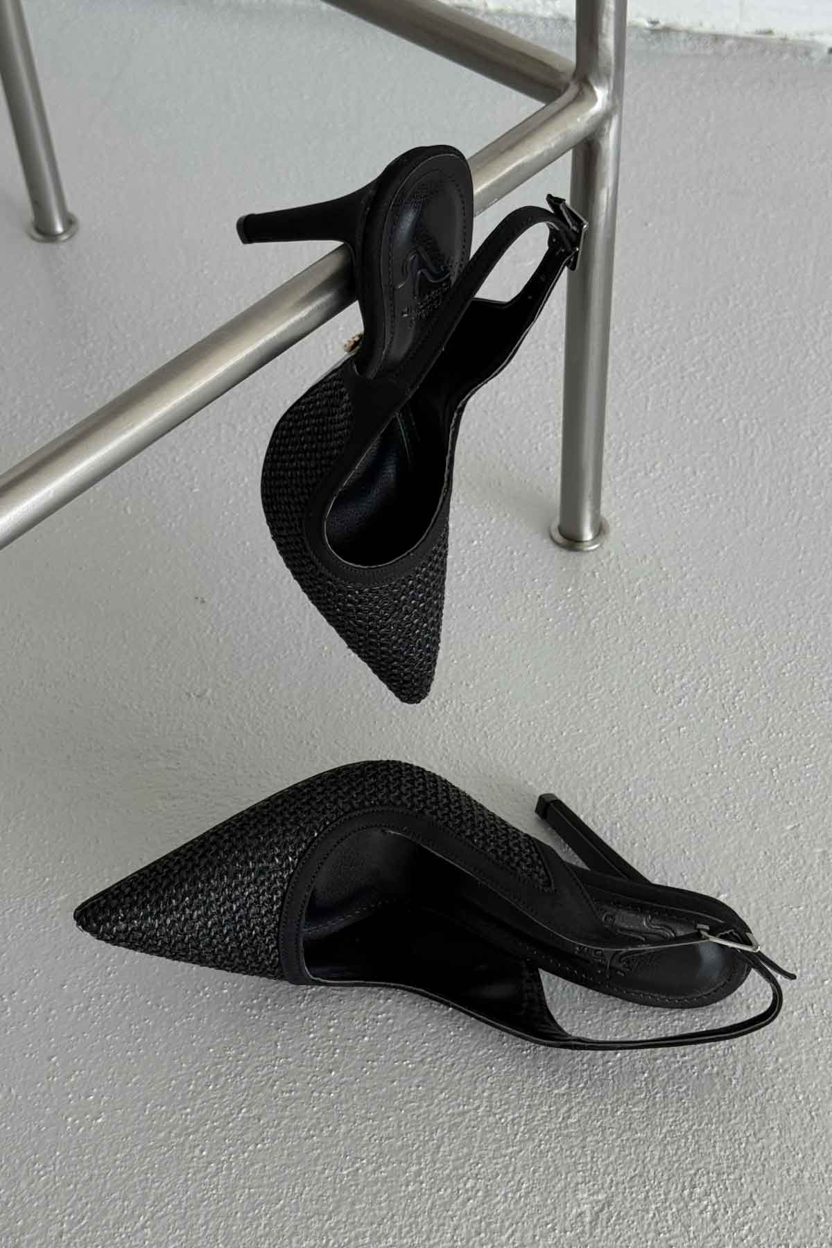 Women’s Elegant Pointed Toe Backless Slingback Stiletto Heels