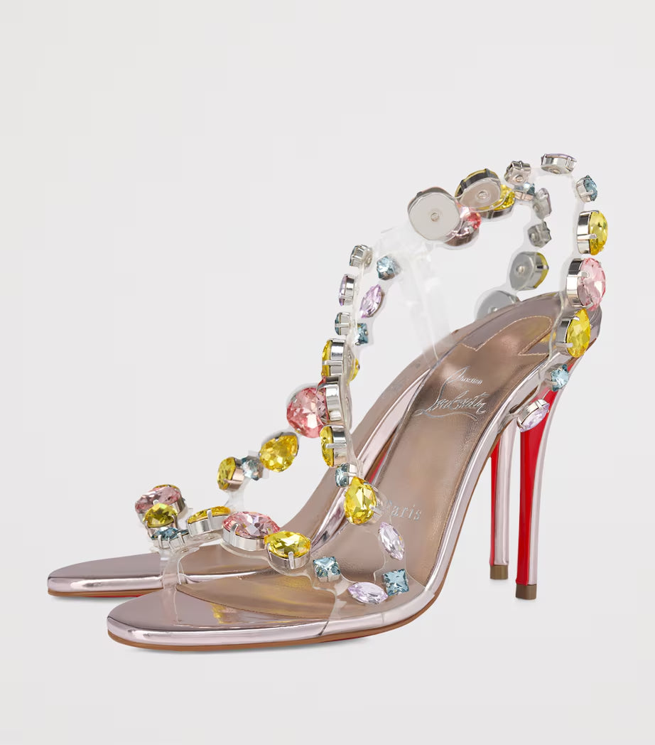 Women's Gem Embellished High Heel Sandals