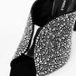 Women's Sparkling Rhinestone High Heel Mule Sandals