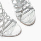 Women's Metallic Open-Toe Slingback High Heel Sandals
