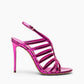 Women's Metallic Open-Toe Slingback High Heel Sandals