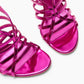 Women's Metallic Open-Toe Slingback High Heel Sandals