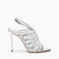 Women's Metallic Open-Toe Slingback High Heel Sandals