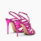 Women's Metallic Open-Toe Slingback High Heel Sandals