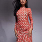Mesh Long-Sleeve Dress