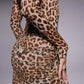 Mesh Long-Sleeve Dress