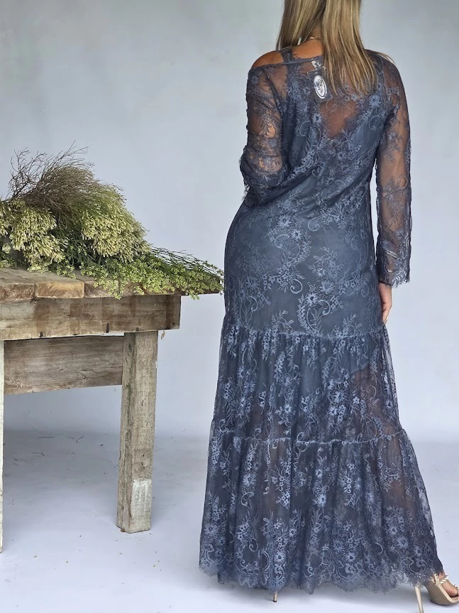 Elegant Lace Two-Piece Dress Set