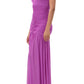 Elegant Ruched Strapless Maxi Dress