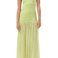 Elegant Ruched Strapless Maxi Dress