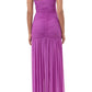 Elegant Ruched Strapless Maxi Dress