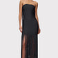 Strapless Fringe Maxi Dress