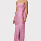 Strapless Fringe Maxi Dress