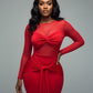 Mesh Panel Wrap Front Maxi Dress