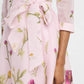 Floral-Print Silk Blend Midi Shirtdress