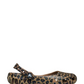 Brown Classic Animal Ballet Sandals