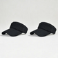 2Pcs Women's High Ponytail Sun Visor Hat