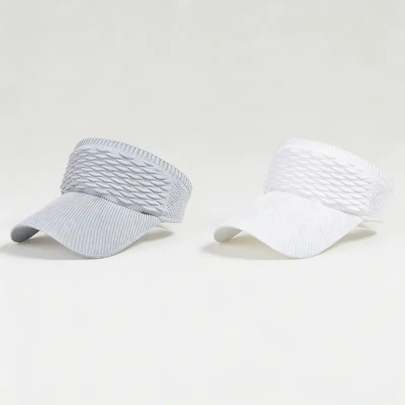 2Pcs Women's High Ponytail Sun Visor Hat
