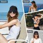 2Pcs Women's High Ponytail Sun Visor Hat