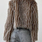 Faux Fur Open Front Loose Fluffy Coat