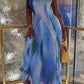 Elegant Gradient Print Sleeveless Dress